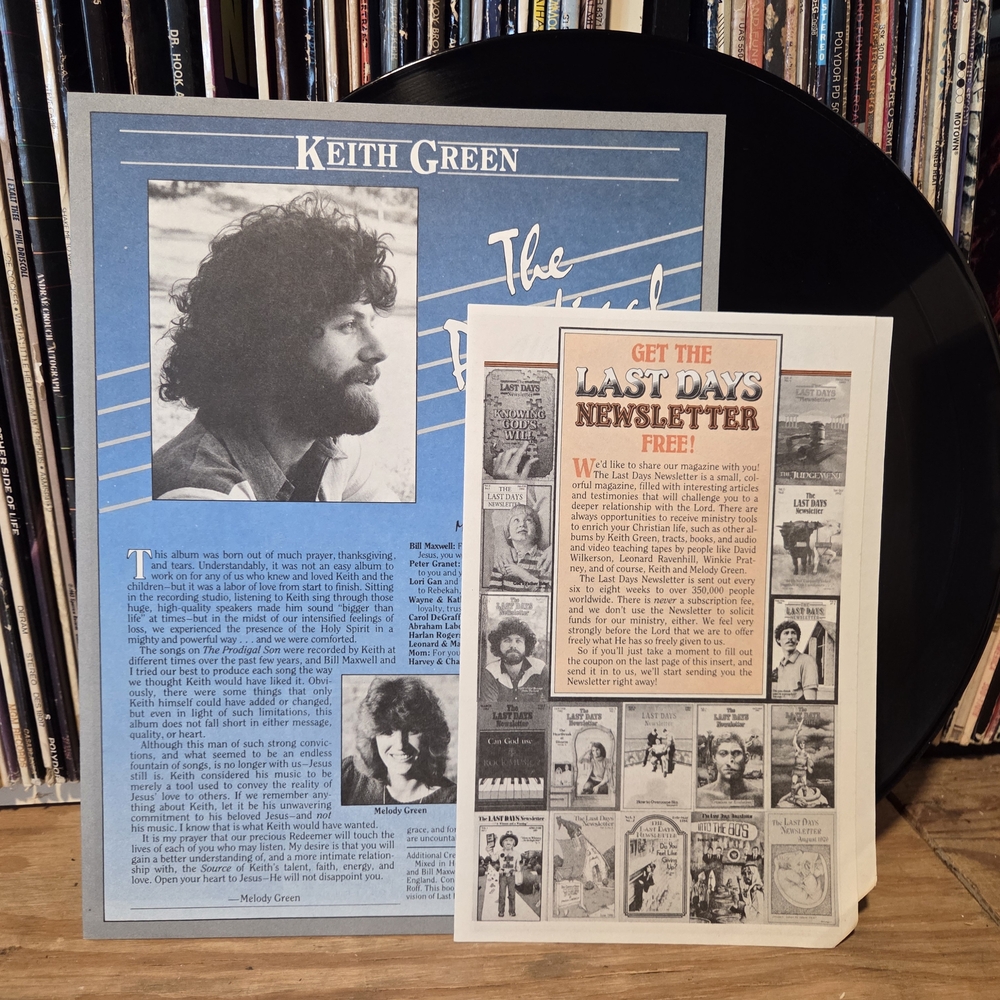 Keith Green The Prodigal Son Vintage Vinyl Record - with newsletter! - Picture 3 of 5